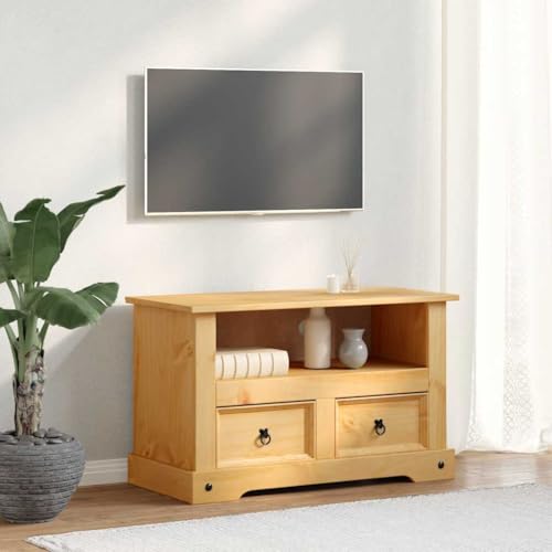 vidaXL Meuble TV Meuble pour Télévision Pin Mexicain Gamme Corona 91x43x56 cm – Image 3