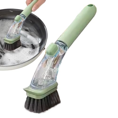 Soap Dispense Kitchen Brush | Dish Pot Pan Sink Cleaning Brush, Kitchen Scrub Brush, Handheld Soap Dispensing Brush, Our Soap Dispensing Dish Brush is a great solution for all your cleaning needs