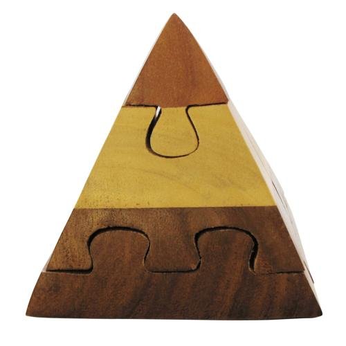 3 Tone Wooden 3D Pyramid Jigsaw Puzzle Ornament Cover