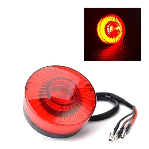 Feu stop arrière universel à LED 12V rouge pour moto chopper - 3