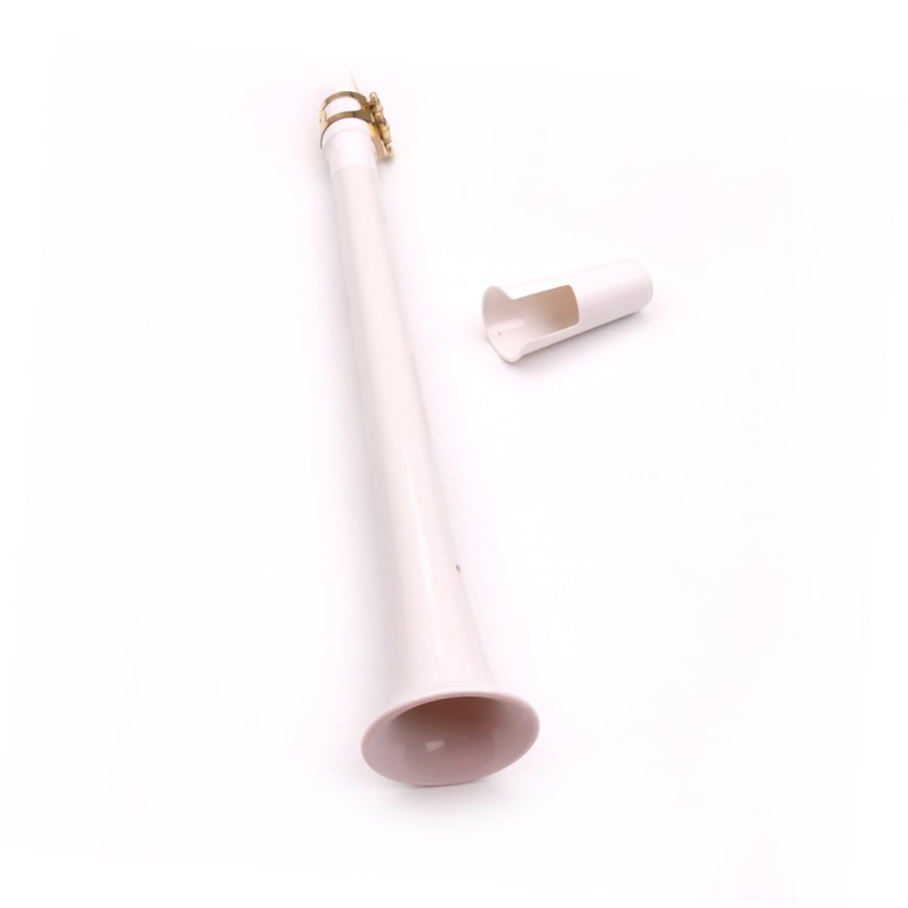 Taschensaxophon 8-loch Kleiner Saxophon aus Kunststoff Tragbares Weißes Holzblasinstrument Handgefertigt Kleines Tasche Saxophon für Anfänger und Unterwegs