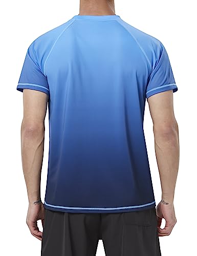 Men's Swim Shirts Rash Guard Short Sleeve UPF 50+ UV Sun Protection SPF Shirt Quick Dry Swimming Fishing Water Beach T Shirts2