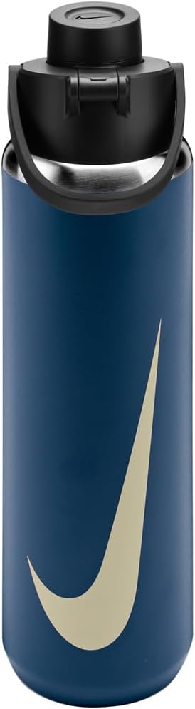 Nike SS Recharge Chug Bottle, 680 ml, RFSH; Blue Force/Black/LT Khaki