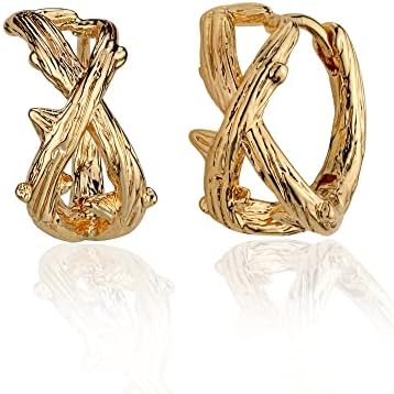 OSIANA Gold Huggie Hoop Earrings 14k Gold Plated Dainty Tiny Minimalist Earrings Gift Jewelry for Women Girls