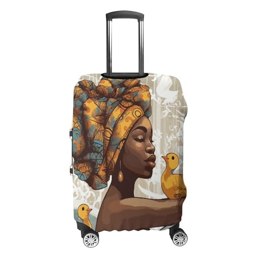 Travel Luggage Cover Elastic Suitcase Protector Anti-Scratch Washable African Women Luggage Sleeve Tsa Approved Carry on Covers Baggage Cover Fits 18-32 Inch Luggages4