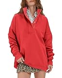 SIZE: S=US(4-6), M=US(8-10), L=US(12-14), XL=US(16-18). Check out our rich description for more details. Fit Type: Slouchy, oversized fit Material: High quality cotton fabric, 80%Cotton,20%Polyester, lightweight fleece lined, featuring excellent craf...