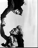 Keanu Reeves And Patrick Swayze Skydiving In Point Break Black And Heart Photo Print (16 x 20) - Item # MVM05160