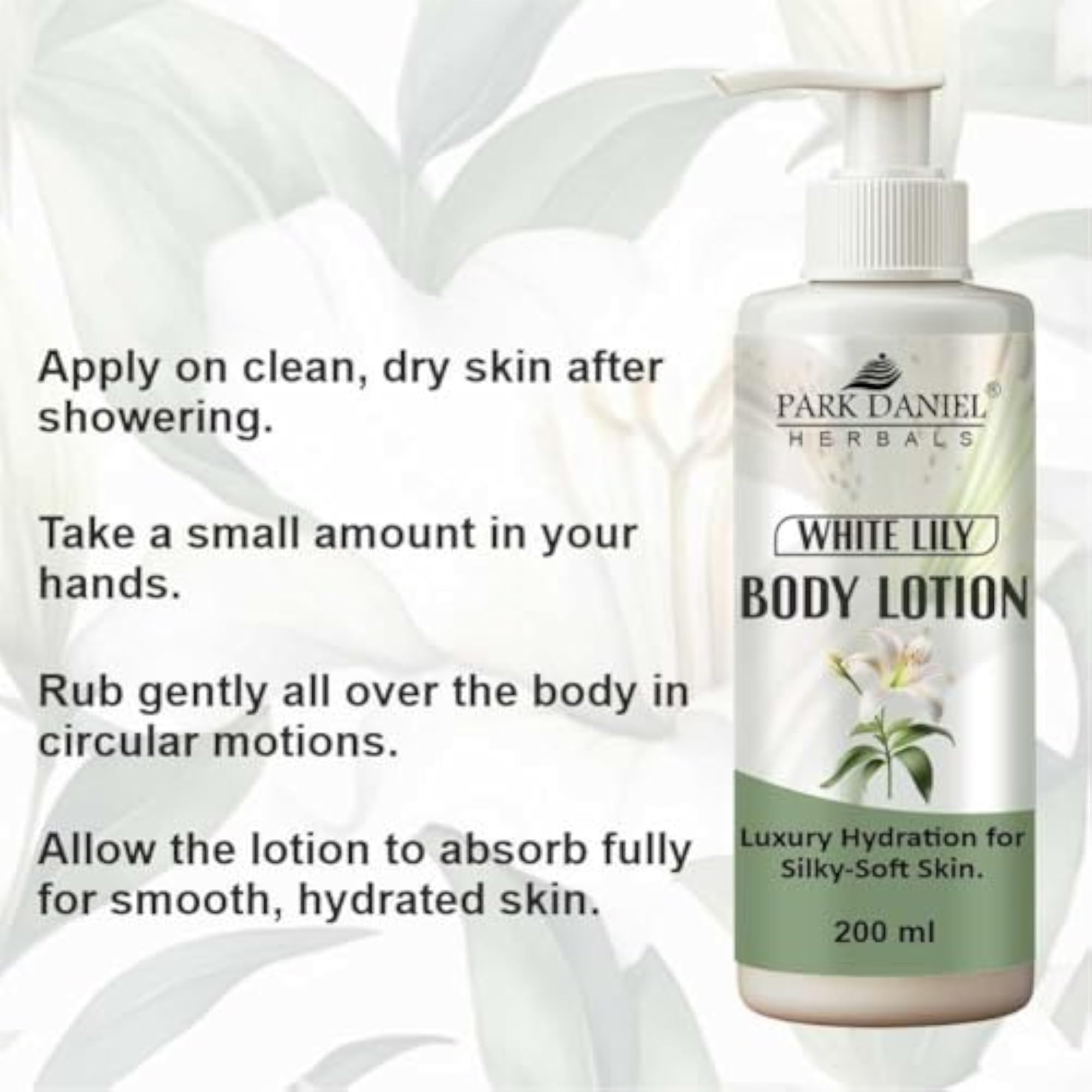 White Lily Body Lotion for Soft, Smooth Skin