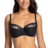 Gaia Dame BH Schalen Träger Schleife Netz 899 Goldie, Schwarz 2,80H