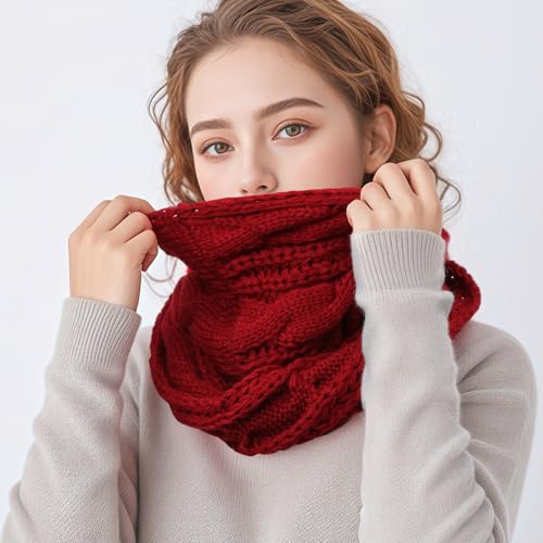 Scarf for Women - Winter Scarf Infinity Scarfs for Women for Cold Weather, Warm Knit Winter Infinity Circle Loop Scarves4