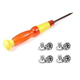 Synsen 8 Replacement Screws Repair Parts Compatible with Beats Solo 2,Solo 2 Wireless, Solo 3 Headphone (Screw+Screwdriver)