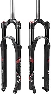 BUCKLOS Mountain Bicycle Suspension Forks, 26/27.5/29 inch MTB Bike Front Fork with Preload Adjustment, 100mm Travel 28.6mm Threadless Steerer