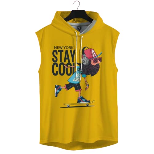 juxar Hippie Skater Hooded Sando (Yellow)-picture-55