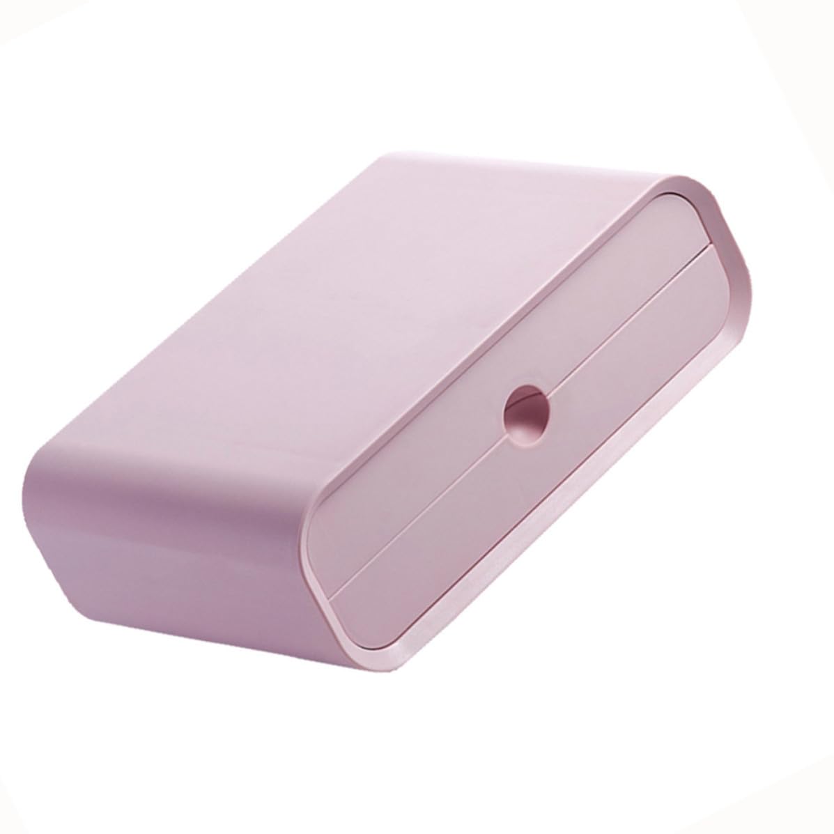 iplusmile Étagère de Rangement Surélevée pour Moniteur Tiroir de Classement Abs, Support Bureau Rose pour Bureau à Domicile et Organisation Papeterie
