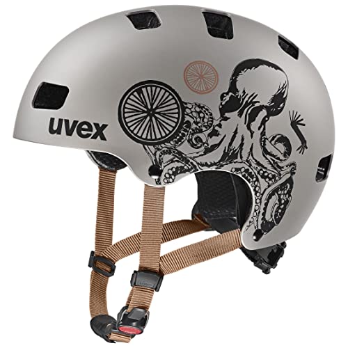 Casco uvex Kid 3 CC infantil robusto con ajuste de talla regulable para bicicleta y patinete de niños