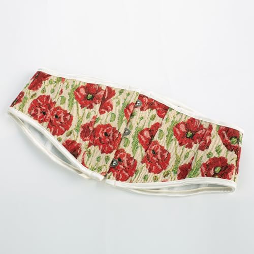 Scarlet Darkness Renaissance Corset Belt for Women Lace Up Floral Wide Waist Belt for Dresses2