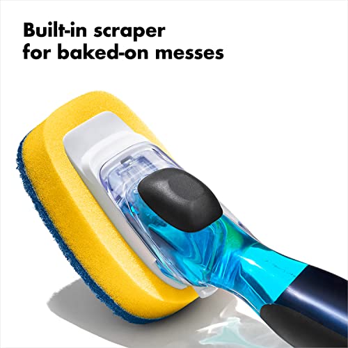 Oxo New Good Grips Soap Dispensing Dish Scrub​ #TOP4