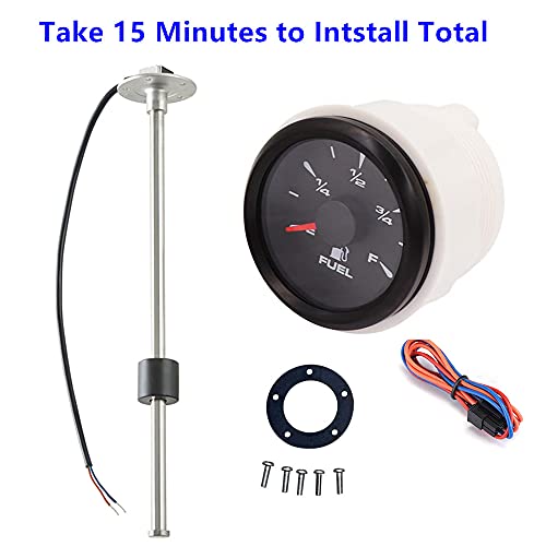 100Tech Marine Fuel Tank Sending Unit 11" For Boat Car (240-33 Ohms) Bundle Truck Fuel Level Gauge Universal For Boat Car Truck Vehicles Marine 0-190Ohm 240-33Ohm 240-30Ohm 0-180Ohm 10-180Ohm #TOP1