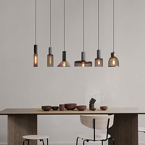 Lámpara industrial para isla de cocina y barra de bar con diseño retro 1