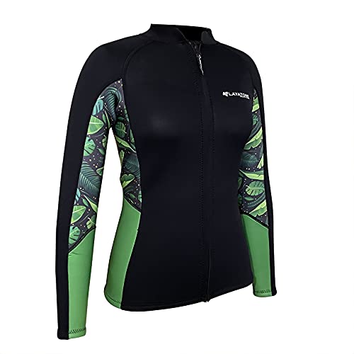 Layatone 3Mm Wetsuit Top Men Women 2Mm Wetsuit Vest Top, Optional Neoprene/Lycra Sleeve Neoprene Top For Swimming Surfing Snorkeling Canoeing #TOP6