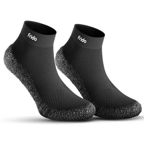 Image of Frido Barefoot Sock Shoe Classic | Lightweight Barefoot Shoes for Men & Women | Snug Fit & Anti-Slip Grip | Wide Toe Box for Bunions | 3mm Flat Sole | for Training & Daily Use | Pack of 1