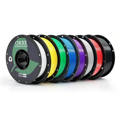 CHCKX 8KG PETG 3D Printer Filament Bundle,Dimensional Accuracy +/- 0.03 mm, 1kg...