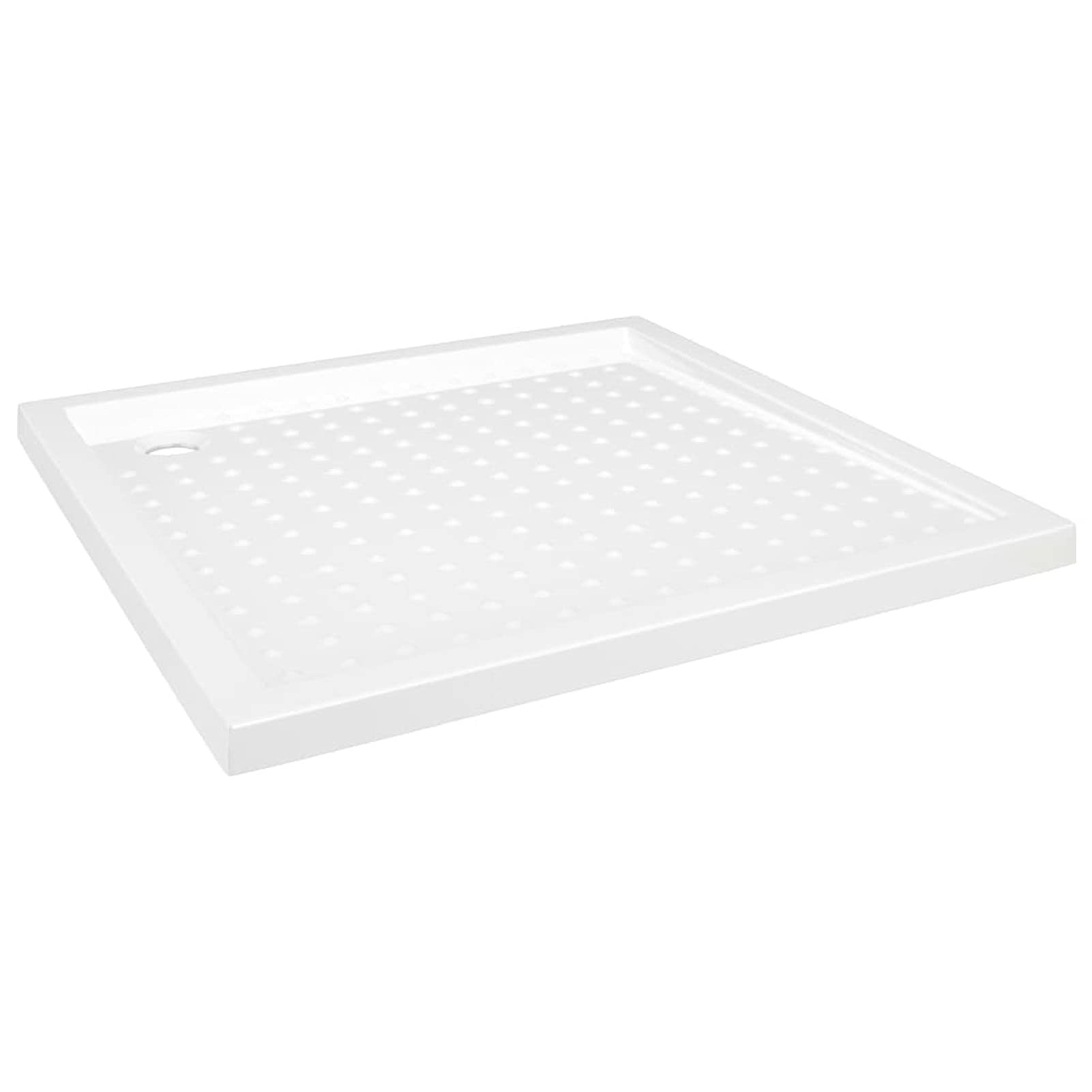 ARKEM Plato de Ducha con Puntos ABS Blanco 80x80x4 cm Mamparas De Ducha Plato Rectangular