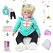 ZIYIUI 24 Pollici 60 cm Bambine Reborn Femmine in Silicone Morbido Cheap Bambola Originali Giocattoli per Ragazzi e Ragazze Regali di Natale Reborn Toddler