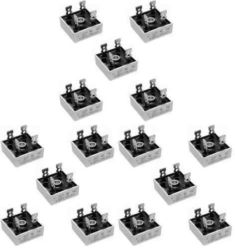 Image of 5pcs KBPC3510 Bridge Rectifier Diode,35A 1000V Single Phase,Full Wave 35 Amp 1000 Volt Electronic Silicon Diodes,4-Pin (Pack of 3)