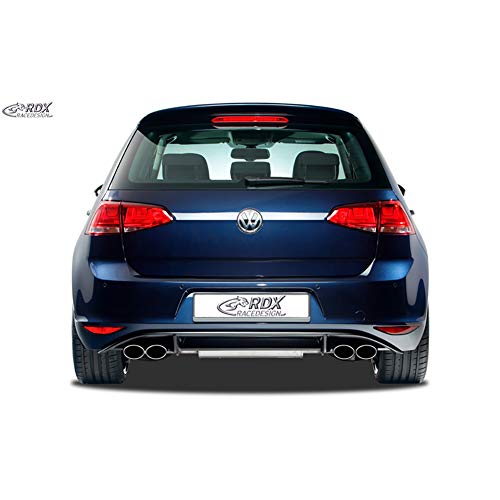 RDX Racedesign Heckschürzenansatz ’Diffuser’ kompatibel mit Volkswagen Golf VII HB 3/5-türer 2012- ’R-Look’ exkl. GTi/GTD (PUR)