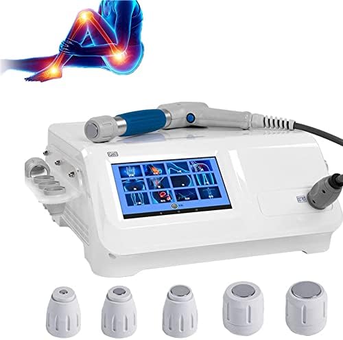 Extracorporal Shock Wave Therapy ESWT Machine Shockwave Therapy Machine for ED Treatment Shockwave Physiotherapy Instrument Pain Relief Instrument for Sports Injuries (White 2)
