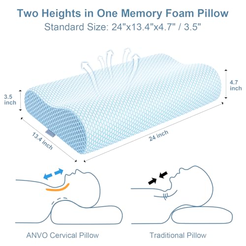 Anvo Contour Memory Foam Pillow