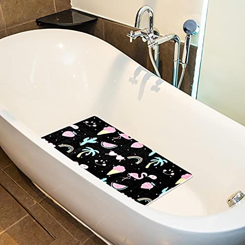 Tapis de bain antidérapant en PVC lavable 40x70 cm avec ventouses et drainage