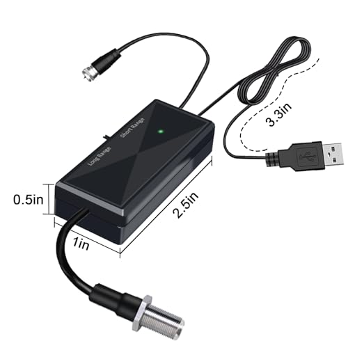 CSUXYD TV Antenna Amplifier, Powerful Digital Antenna Signal Booster, Black by CSUXYD - Used condition - Image 7