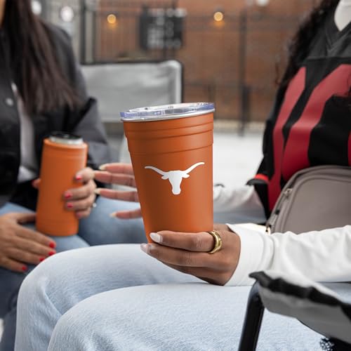 Image of Logo Brands NCAA 22 oz Stainless Steel Tailgate Cup -Double Wall Vacuum-Sealed Durable For Hot & Cold Drinks, Perfect for Gameday & Tailgating