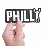 Philly Rocky Sticker - Cool Philadelphia Bumper Stickers for Car - Cute Pennsylvania Decal for Hydroflask Water Bottle