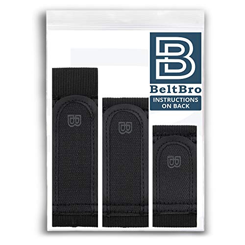 Beltbro Titan Black Multipack No Buckle Elastic Belt For Men — Package Includes 1 Small, 1 Medium, 1 Large — Fits 1.5 Inch Belt Loops, Comfortable And Easy To Use #TOP6