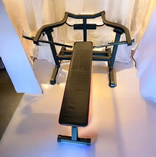 35/mo Finance Wesfital Bench Press Set, Chest Press Machine with Independent Converging Arms