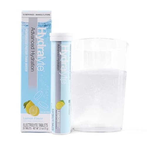 Hydralyte Electrolyte Tablets | Lemonade Electrolytes | Perfect For Bachelorette Parties, Workout Essential And A Travel Essential For Daily Hydration Needs | (10 Servings, 20 Electrolyte Tablets) #TOP8