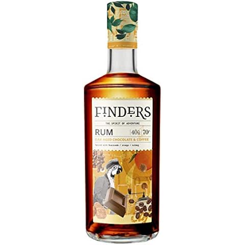Finders Chocolate & Coffee Rum 70cl Bottle, 40% ABV | Made with Real Chocolate & Coffee | Spiced with Muscovado, Nutmeg & Orange Cover