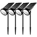 YUNLIGHTS Solar Lights Outdoor, Waterproof 7 LED Solar Landscape Light Outdoor, Adjustable Solar Garden Spotlights Stake with Auto On/Off for Yard, Pathway, Walkway, Driveway, Pool, Patio (4 Pack)