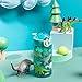 Zak Designs Kids Water Bottle For School or Travel, 16oz Durable Plastic Water Bottle With Straw, Handle, and Leak-Proof, Pop-Up Spout Cover (Dinosaur)