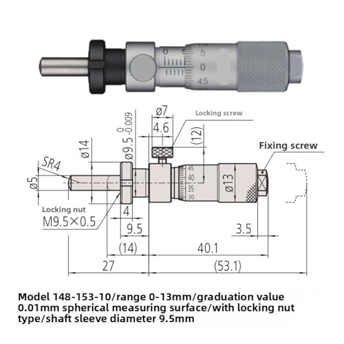 Tête différentielle micromètre 150-801 numérique pour outil de mesure extérieur