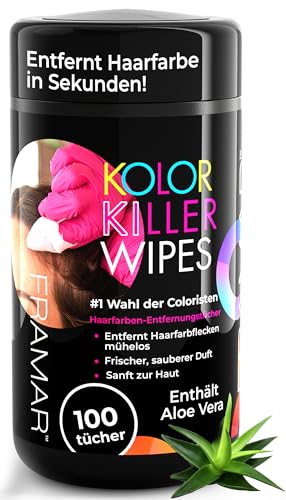 FRAMAR Haarfarbe Entferner Gefärbte Haare - Farbentferner Haarfarbe Haarfarbenentferner Für Gefärbte Haare Color Remover Haare Haare Färben Zubehör Haarentfärber Hair Color Remover - 100 Tücher