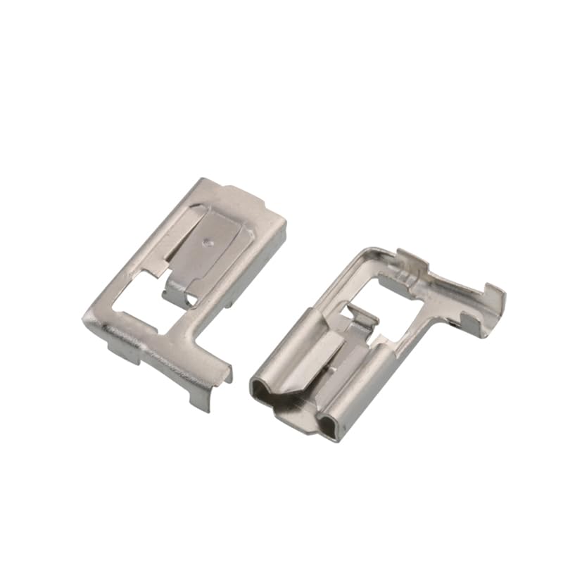 Wiring Connecting Terminals - 7.8 Flag Type Locking Plug Spring 7.8 Flag Type sheathed Elbow Plug-in Butt Cold Pressed Terminal 50 Pieces - (Color: Army Green)