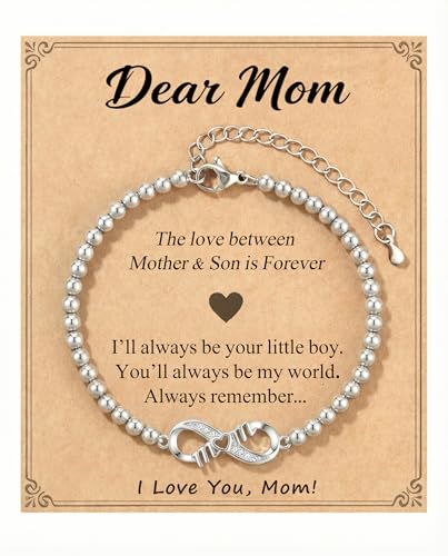 Pulsera para niños y niños de acero inoxidable ajustable para regalos para mamá