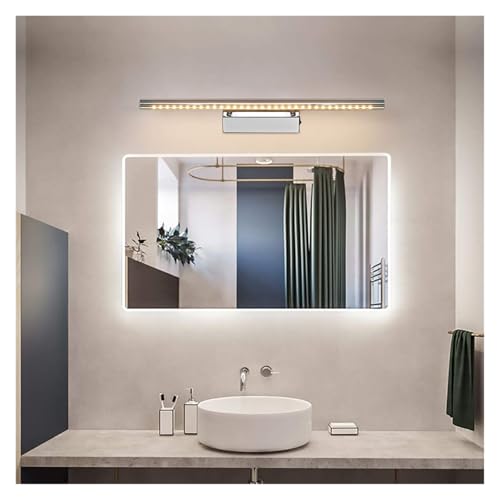 Aplique LED de pared de acero inoxidable con interruptor para el espejo del baño 2