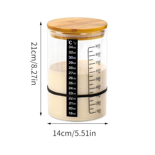 Kit de fermentación de yogur y levadura para principiantes con junta y tarro multifuncional 7