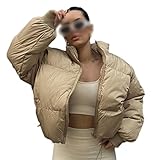 【Match】: La doudoune élégante pour femme est douce et confortable à porter et peut être assortie à des camisoles, des t-shirts, des chemisiers, des jeans, des leggings, des pantalons décontractés, des talons hauts, des chaussures de sport, des bottes, une écharpe, etc. appel visuel.