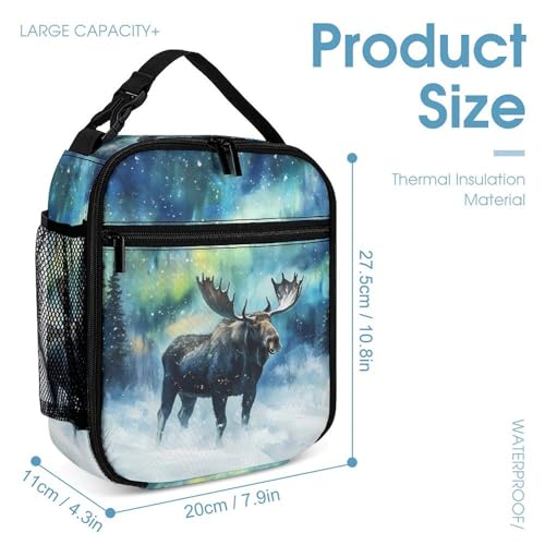 Moose Northern Light 3 PCS Backpack Set Casual Daypack with Insulated Lunch Bag & Pencil Case4